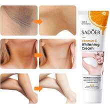 3 Pcs Skin Lightening Cream For Intimate Areas – Vitamin C Dark Spot Remover For Underarms, Knees, Elbows & Bikini Line Vitamin C Face Cream - Skin Brightening And Moisturizing Cream, Anti-Aging, Moisturizing, Skin Wrinkle Cream - Vitamin B5, Vitamin E, Jojoba Oil - 彩色 - 查看 3