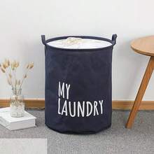 Giỏ đựng đồ giặt bằng vải chống nước có thể gấp lại, giỏ đựng quần áo bẩn dung tích lớn cho gia đình, phòng tắm, đồ chơi - Nhiều màu - Xem 5