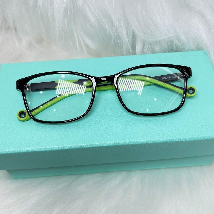 Prescription Glasses Frame Children's Glasses (3-14 Years) RB5052 Square Style Resistant Unbreakable Stem Movement 360 Degree Rubberized - màu xanh lá - Xem 1