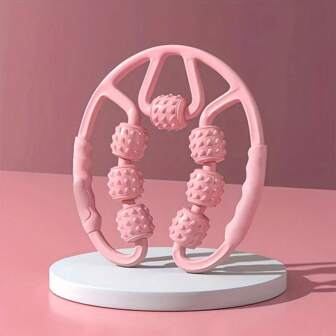 1pc Circular Leg Clamp Roller, Small Muscle Relaxing Thigh Massager For Meridian Clearing Exercise - Non-Electric Plastic Tool, Sharp Tool Artifact