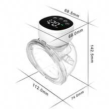 2pcs Wearable Electric Breast Pump With 3 Modes & Each Mode Has 9 Levels, Low Noise & Anti-Overflow Design Halloween Christmas Easter Gifts