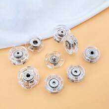 10Pairs/20Pcs Clear Invisible Snap Buttons For Cardigans And Jackets - Large Transparent Plastic Fasteners With Subtle Round Clasp, Perfect For Knitwear And Outerwear, Easy To Sew-In For Secure Fastening, Sewing Accessories