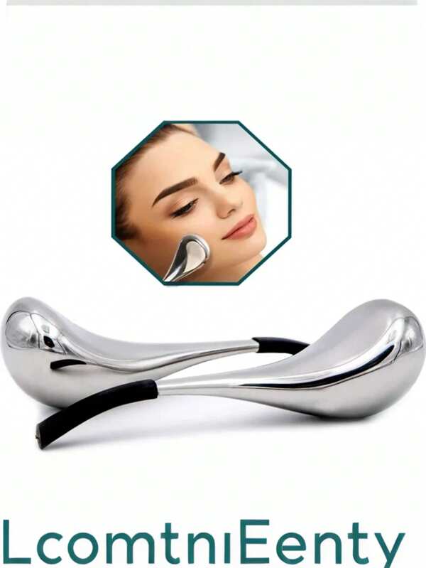 Globos de hielo herramienta de cuidado de la piel facial para rostro y ojos Bastones de acero inoxidable crioterapia para mujeres Globos de spa refrescantes Rodillo frío
