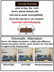 1pc 4-Season Versatile Sofa Cushion Cover, Modern Minimalist Non-Slip Sofa Seat Pad, Dustproof & Washable Sofa Slipcover In Fresh White, Soft Texture, Pet-Friendly Furniture Protector Fits L-Shaped Sofa, Living Room, Bedroom, Office - Blue - View 4