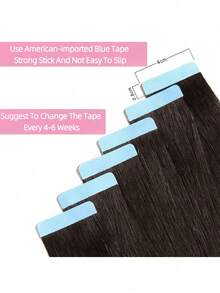 99j# Wine Red Thick Tape In Hair Extensions Human Hair 10-26 Inches 50g 20Pcs/Pack Tape Ins Human Hair Extensions Real Human Hair Tape In Extensions Silky Straight - S1B - 查看 5