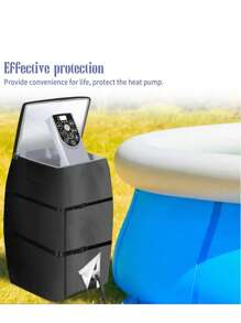 Waterproof & Dustproof Cover For Inflatable Hot Tub Heater Pump - Durable PET Material, Perfect For Winter Protection