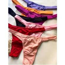 Kit 10 Bikini Panties Double String Underwear Thong Comfortable Premium - Multicolor - View 3