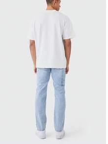 Men's Oversized Streetwear T-Shirt - trắng - Xem 3