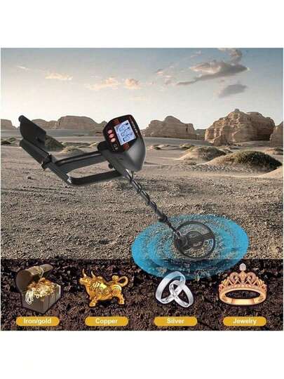 Detector de metales de alta precisión con 3 modos (incluido DISC) - Pantalla LCD, 3 tonos de audio y estuche portátil - El regalo perfecto para la búsqueda de tesoros al aire libre