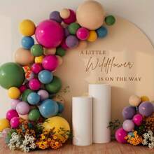 116pcs Balloon Arch Floral Decor Set, Spring Small Wildflower Bridal Shower Garden Daisy Party Decorations, Suitable For Birthday, Spring/Summer Gathering Decoration