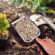 1 件园艺土壤筛、5 毫米网眼花园沙堆肥筛、土石铲、符合人体工程学的手柄种植工具配件