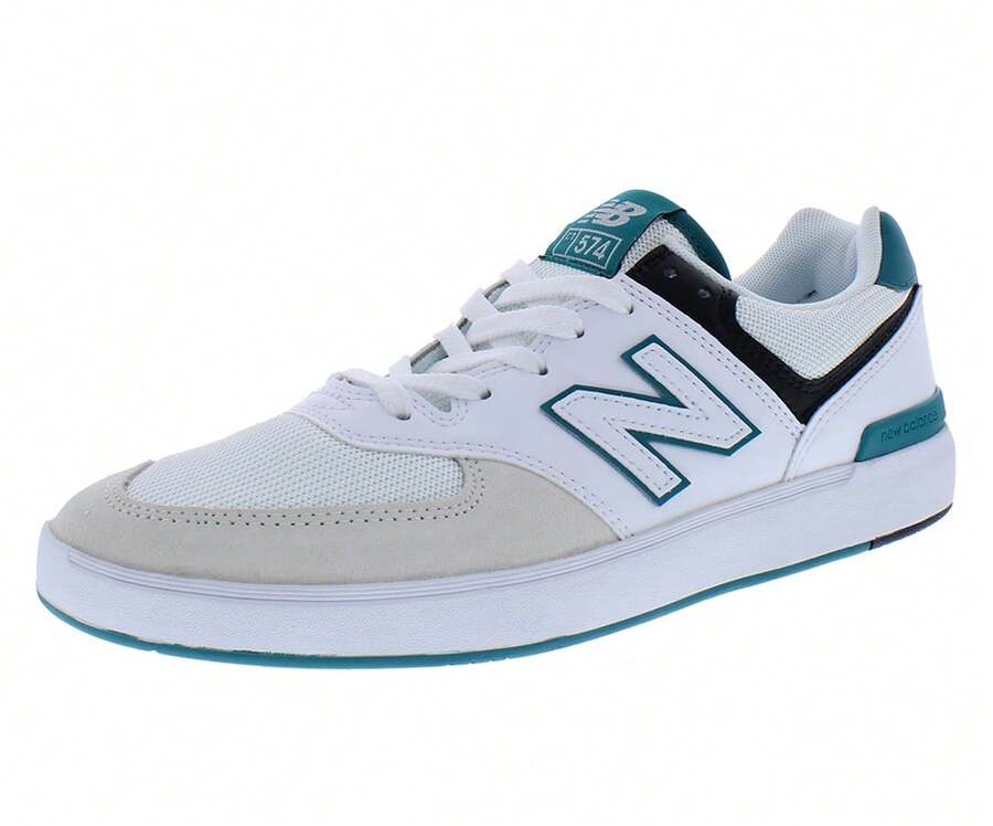 New Balance CT574 Mens Shoes - White/Green - 查看 1