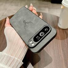 1 Stück Hirsch Luxus Elegantes Schafsfell, angenehm und seidig texturierter stoßfester Hartschalenkoffer kompatibel mit Pixel 7/8/9, 7a/8a/9 Pro, 9 Pro XL, wasserdicht, stoßfest, sturzsicher, kratzfest