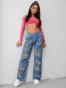 Women's Casual Loose Fit Easter Themed Printed Long Pants With Pockets And Belt Loops, Spring/Autumn, Y2K Style