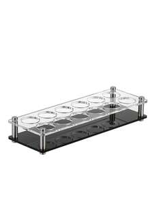 Acrylic Bullet Cup Storage Box, Suitable For Family Gatherings, Glass Tray Racks, Bars, Transparent Large-Caliber Lens Glass, Serving Tray Beer Cup Racks, Bar Party Clubs And Family Fanatic Parties, Wine Bullet Cup Racks, Whiskey Tequila Cup Racks. - (In Order To Prevent Scratches During Express Transportation, The Product Comes With A Protective Film, Which Will Be More Beautiful And Shiny After Tearing It Off) - Multicolor - View 14