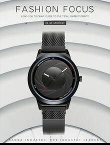 Sanda Concept Atmosphere Men's Watch Optical Phantom Cool Watch Personalized Quartz Watch - Black and White - View 2