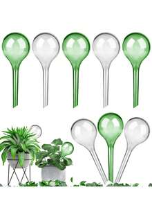 1pc/5pcs Globular Self-Watering System – Automatic Drip Irrigation For Indoor Plants & Potted Flowers | Easy-To-Use Plant Waterer, Promotes Healthy Growth, Ideal For Home & Office Gardens - Round Dripper - View 7