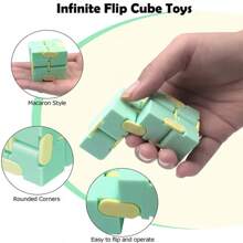 Cube magique à casse-tête anti-stress, jouets de soulagement pour adultes, cube infini amusant, jouets sensoriels, cadeaux de Noël spéciaux, 5/10 pièces, cube magique infini aux couleurs arc-en-ciel en ABS, jouets anti-stress faciles à jouer, fileur de main, jouets anti-stress de bureau (couleur aléatoire), cube à casse-tête magique anti-stress, jouets de soulagement pour adultes, blocs cube, jouets sensoriels pour l'autisme, le TDAH, le TOC, l'anxiété, jouets pour les mains