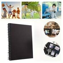 A5/A4 Black Paper Sketchbook, Spiral Bound Black Cardboard Drawing Pad, Blank Black Paper Sketch Book,Back To School,School Supplies