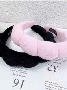 1pc White Headband, Makeup Facial Headband, Cleansing Headband, Turban Headband, Soft Headband, Suitable For Women & Girls, Fashionable Accessory, Great Gift,Skincare Headband,Beauty,Skin Care Products,Spa,Self Care,Skin Care Tools,Face Care,Esthetician Supplies,Skin,Face Wash,Facial