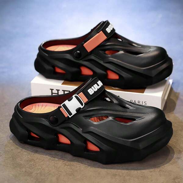 Sandalias casuales de slip-on para hombres, chanclas transpirables para interiores y exteriores, moda y comodidad
