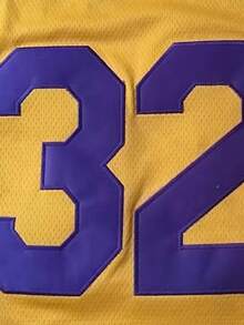 Atonmore Men's Basketball Jersey, #32 Yellow, Embroidered Stitched Basketball Vest, Sleeveless Sports T-Shirt - Yellow - View 4