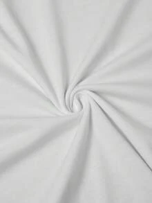 Camiseta de Impresión de Letras de Festival Floral Colorido Mexicano, Top Casual de Manga Corta y Cuello Redondo para Mujeres - Blanco - Ver 8