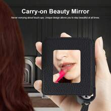 Leder Schutzhülle mit Gurt kompatibel mit Samsung Galaxy Z Flip 6/5/4, stoßfeste Ganzkörpercover mit gehärtetem Glas Bildschirmschutz und modischem Make-up Spiegel