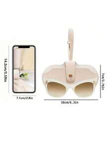 Bolsa Organizadora de Óculos, Bolsa Portátil de Armazenamento de Óculos de Sol, Porta-óculos Versátil e Fashion, Estojo de Óculos para Mulheres, Tampa Protetora de Óculos de Sol para Viagens, Caso de Óculos Amigo de Viagem, Design de Estojo Organizador de Óculos, Estojo Protetor de Óculos, Bolsa de Óculos, Bolsa para Óculos de Sol para Viagens, Férias, Cruzeiro, Feriados de Verão, Viagem, Essenciais para Faculdade, Dormitório, Casa, Escola, Kit de Viagem