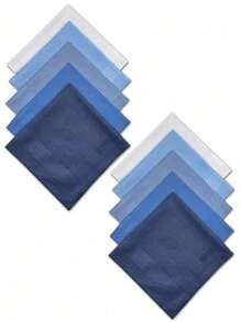 10 Packs Of Pure Color Classic Polyester Absorbent Handkerchiefs, Soft And Comfortable For All Seasons, Small Square Handkerchiefs For Elderly Women To Wipe Sweat, Gifts For Good Friends