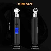 Mini medidor de presión digital de neumáticos de 3 a 99 PSI, 4 ajustes para presión de neumáticos con visualización LCD retroiluminada para RV, coche, camión, bicicleta, lectura fácil y precisa - 1 - Ver 3