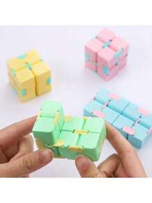 Cube magique à casse-tête anti-stress, jouets de soulagement pour adultes, cube infini amusant, jouets sensoriels, cadeaux de Noël spéciaux, 5/10 pièces, cube magique infini aux couleurs arc-en-ciel en ABS, jouets anti-stress faciles à jouer, fileur de main, jouets anti-stress de bureau (couleur aléatoire), cube à casse-tête magique anti-stress, jouets de soulagement pour adultes, blocs cube, jouets sensoriels pour l'autisme, le TDAH, le TOC, l'anxiété, jouets pour les mains