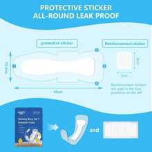 Almohadilla impermeable para nadar para niñas/mujeres | Almohadilla íntima para nadar | Protección íntima amigable con la piel | Uso diario y para nadar anti contaminación | Parche adhesivo reutilizable | Para nadar, spa, parque acuático - Multicolor - Ver 7