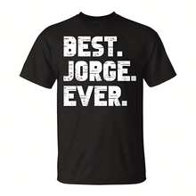 Best Jorge Ever Popular Birth Names Jorge Costume Uni T-Shirt Classic Fit 220G Cotton T-Shirt – Blend Of Streetwear, Minimali, And Casual Comfort – I For Layering In All Seasons, WFH Days, Or Stylish Weekends – Pm Choice Gift For Artists, Creats, And Fashion Fans - Black - View 1