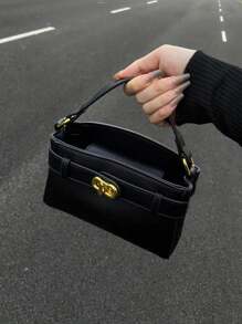 Nuevo bolso de mano pequeño para mujer, bolso de calidad alta con estilo satchel, bolso de hombro cuadrado de moda y versátil para uso casual, bolso de mujer