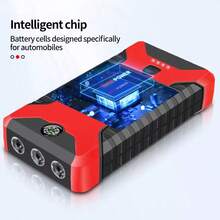 NetHong 99800mAh 12V Car Jump Starter Pack Booster Battery Charger Emergency Power Bank - Red - View 4