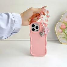 1 peça Pingente fofo em formato de coração, estilo macaron de dopamina, estilo Y2K, com cordão para alça de pulso, compatível com iPhone 16, Note 11 4G, Galaxy A55, Note 30, Moto E30, Camon 20, Camon 20 Pro 4G, Spark 8C, Spark Go 2022, Smart 7, Smart 8. Versão internacional, não é a versão nacional. - Rosa - Ver 6