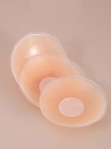 1/3 Pares de Tampas de Mamilo Reutilizáveis de Silicone Sem Costura - Invisíveis, Autoadesivos, Patches Femininos Anti-Protrusão Para Seios - Acessórios de Sutiã Confortáveis, Respiráveis e Fáceis de Limpar