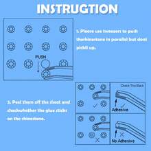 2片金色闪亮脸部宝石贴纸，锐舞派对妆容水钻贴纸，Y2K风格音乐节DIY眼部及面部装饰，情人节礼物 - 彩色 - 查看 4
