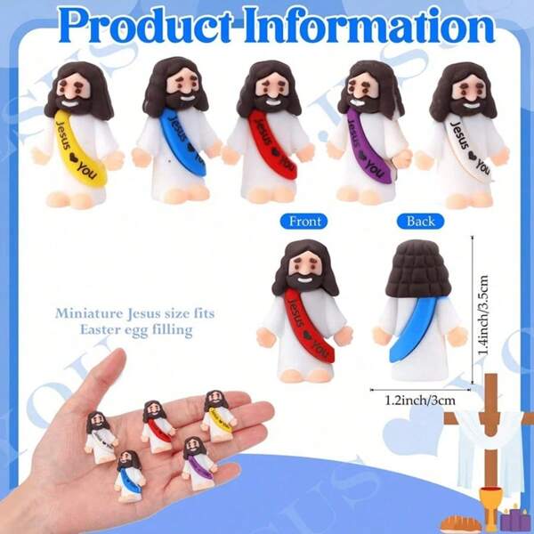 Mini Jesus Doll Jesus Love You Jesus Toys Small Jesus Doll Hide And Seek Sunday Party Favor Gifts (Random Colors) Miniature Jesus,Christian Toys,Small Toys,Christian Toys,Party Favors,Jesus,Toys,Jesus Gift,Jesus Stuffie,Miniature Jesus,Jesus,Mini Jesus,Christian Stuff,Jesus,Christian Stuff,Mini Jesus