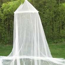 1 pieza Dosel de mosquitera extra grande, adecuado para fiestas de pijamas y protección del jardín - desde individual hasta California King y tamaños de cuna, de poliéster duradero, lavable a máquina, ocio al aire libre, decoración elegante de ropa de cama, estructura de soporte resistente