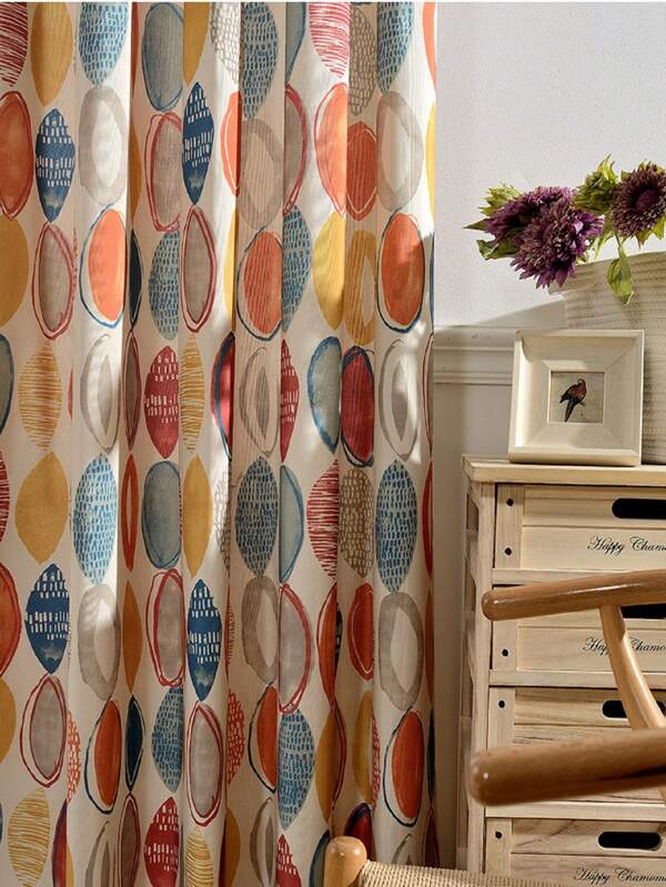 1 Pc Grommet Blackout Window Curtain Fabric For Kids