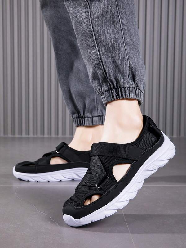 صنادل رجالية قابلة للاستخدام متعددة الاستخدامات في الصيف، صنادل رياضية مغلقة الأصبع، أحذية شاطئ، أحذية مشي لممارسة الرياضة في الماء، صنادل رياضية رجالية فائقة الراحة