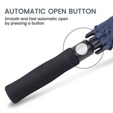 68 Inch Automatic Open Golf Umbrellas Extra Large Oversized Double Canopy Ventilated Windproof Waterproof Stick Umbrellas - Navy Blue - Navy Blue - View 7