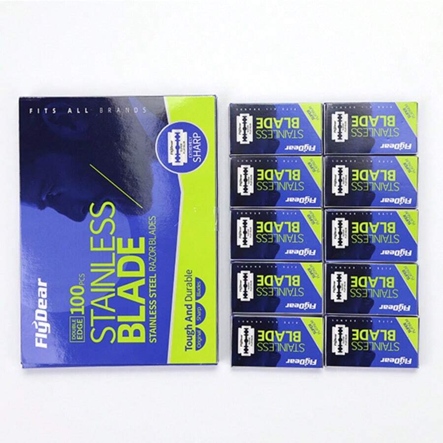 100pcsStainless Steel Double-Sided Blade Facial Cleaning Care Razor Razor Razor - Multicolor - View 1