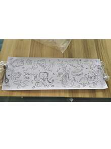 高品质超长涂鸦绘画卷轴、着色纸、绘画纸卷轴、绘画画布、素描本（90厘米 X 30厘米/35.43英寸 X 11.81英寸）