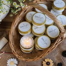 1pc Jar Candle Baby Shower Party Favors Candles Flower Jar Candle Scented Baby Shower Favors For Guests Rustic Tealights Candles Gender Reveal Return Gifts - Multicolor - View 3