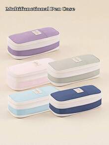 1pc Creative Pencil Case Pouch Desk Storage Bag Students Gift Large Capacity Pen Case Bags Multifunctional Pen Case Makeup Storage Bag Travel Bag Stationery School Supplies Office,Back To School,School Supplies,Pencil Pouch,School Bag