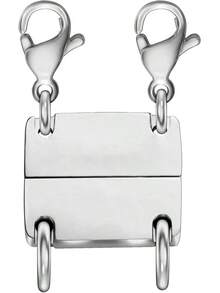 DDG Layering Necklace Clasp,18 K Gold And Silver Separator For Stackable Necklaces Accessories Women/Buckles - L2 銀 - 查看 1
