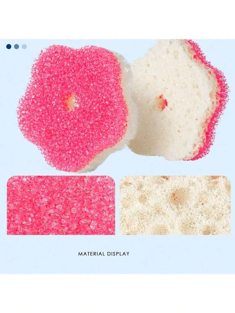 2 包/3 包厨房洗碗海绵，带笑脸，与爸爸妈妈一起快乐清洁，耐刮擦，复活节、圣诞节和万圣节的可爱清洁用品，洗碗海绵颜色随机 - 彩色 - 查看 7